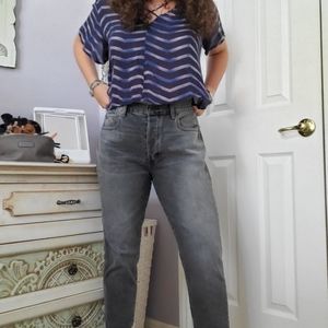 american eagle mom jeans (s8 extra short)